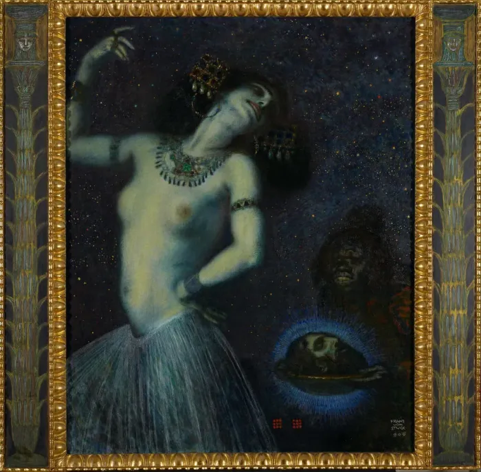 Framed Print : Salome. Artist: Stuck, Franz, Ritter von (1863-1928) Framed Print : Salome. Artist: Stuck, Franz, Ritter von (1863-1928)