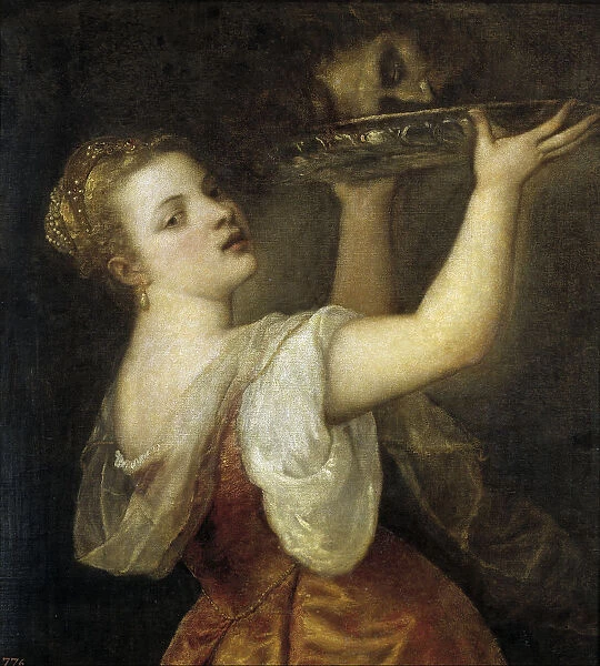 Salome with the head of John the Baptist. Artist: Titian (1488-1576)