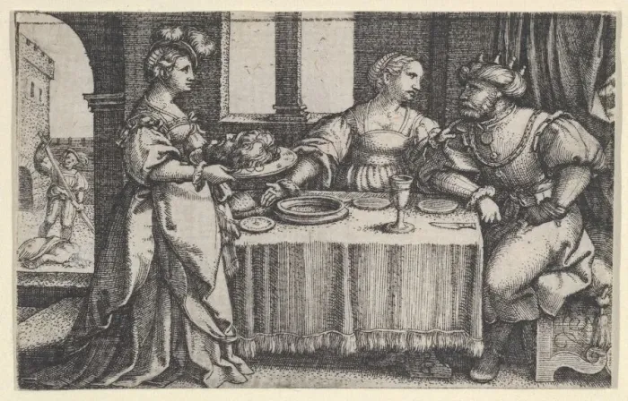 Framed Print : Salome with the Head of John the Baptist. Creator: Georg Pencz Framed Print : Salome with the Head of John the Baptist. Creator: Georg Pencz