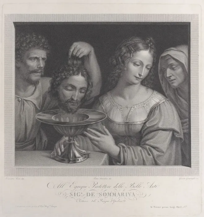 Framed Print : Salome and the head of Saint John the Baptist, 1815-35. Creator: Giovita Garavaglia Framed Print : Salome and the head of Saint John the Baptist, 1815-35. Creator: Giovita Garavaglia