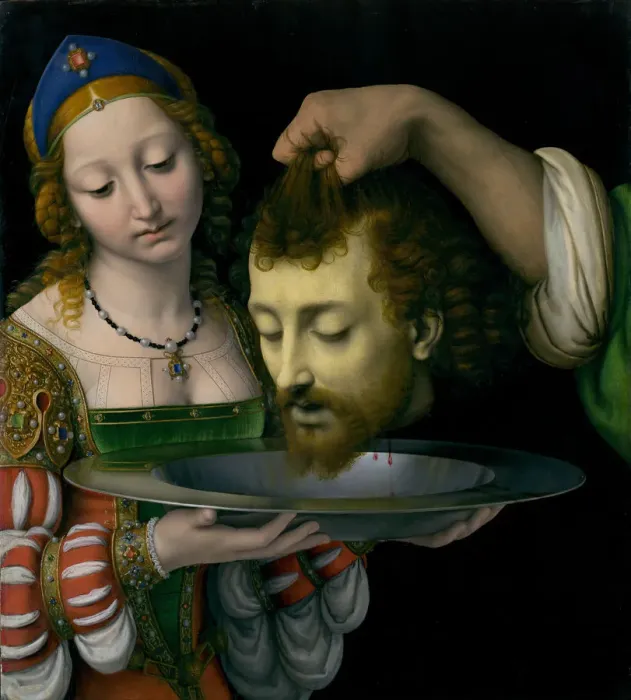 Framed Print : Salome with the Head of Saint John the Baptist, ca. 1507-9. Creator: Andrea Solario Framed Print : Salome with the Head of Saint John the Baptist, ca. 1507-9. Creator: Andrea Solario