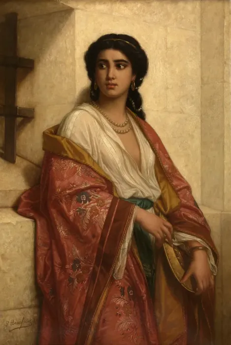 Framed Print : Salome Watching the Beheading of John the Baptist, 1873. Creator: Polydore Beaufaux Framed Print : Salome Watching the Beheading of John the Baptist, 1873. Creator: Polydore Beaufaux