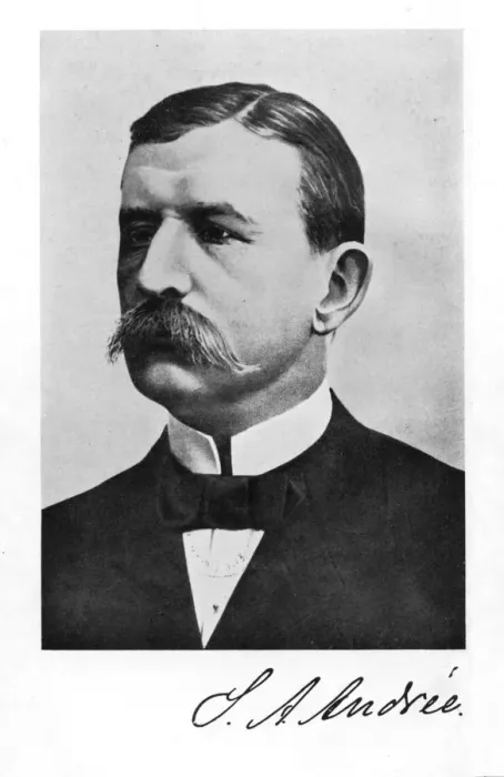 Framed Print : Salomon August Andree, Swedish engineer and aeronaut, (1931) Framed Print : Salomon August Andree, Swedish engineer and aeronaut, (1931)