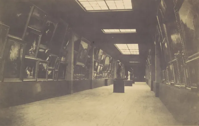Framed Print : The Salon of 1852, 1852. Creator: Gustave Le Gray Framed Print : The Salon of 1852, 1852. Creator: Gustave Le Gray
