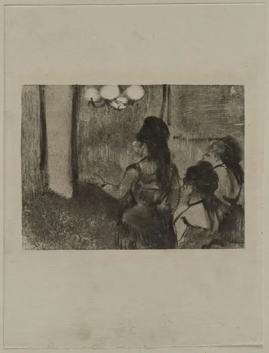 Framed Print : In the Salon, c. 1880s. Creator: Edgar Degas (French, 1834-1917) Framed Print : In the Salon, c. 1880s. Creator: Edgar Degas (French, 1834-1917)