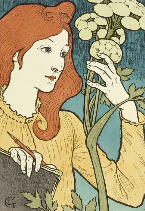 Framed Print : Salon des Cent, 1894. Creator: Eugene Samuel Grasset Framed Print : Salon des Cent, 1894. Creator: Eugene Samuel Grasset