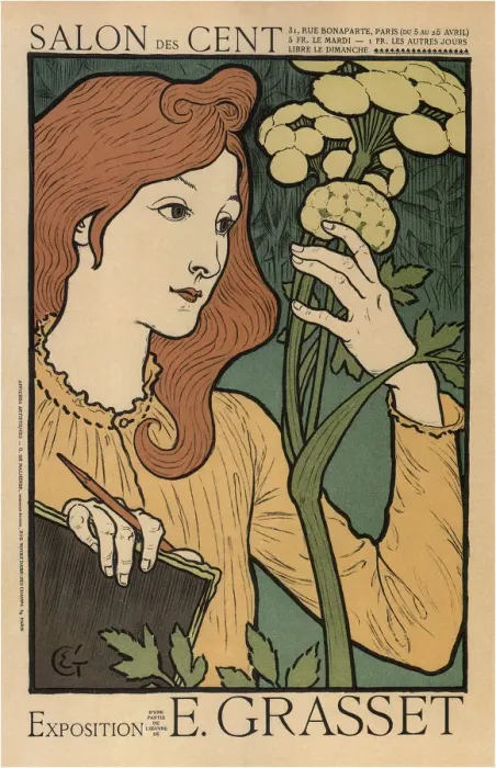 Framed Print : Salon des Cents, 1894. Artist: Grasset, Eugene (1841-1917) Framed Print : Salon des Cents, 1894. Artist: Grasset, Eugene (1841-1917)