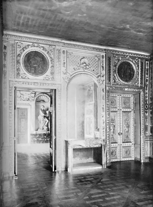 Framed Print : Salon, with Door Open into Dining Room - Hotel Lauzun, 1903 Framed Print : Salon, with Door Open into Dining Room - Hotel Lauzun, 1903