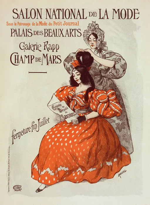 Framed Print : Salon de la Mode, c.1895. Creator: Roedel, Auguste (1859-1900) Framed Print : Salon de la Mode, c.1895. Creator: Roedel, Auguste (1859-1900)