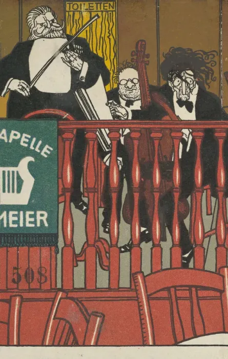 Framed Print : Salon Orchestra Meier, 1911. Creator: Moritz Jung Framed Print : Salon Orchestra Meier, 1911. Creator: Moritz Jung