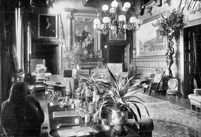 Framed Print : A salon, Sandringham House, Norfolk, 1910 Framed Print : A salon, Sandringham House, Norfolk, 1910