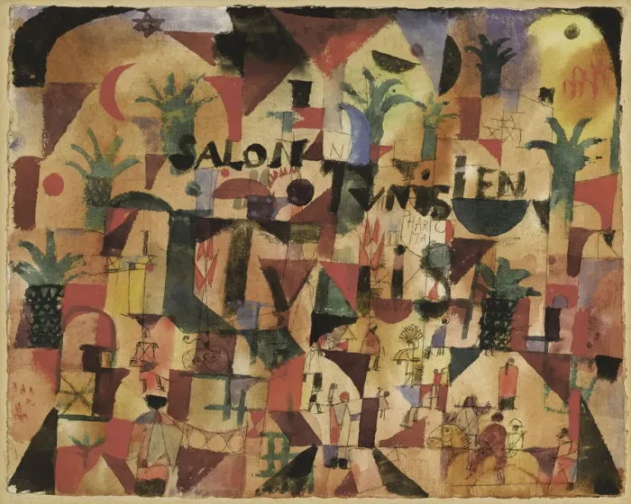 Framed Print : Salon Tunisien (Traffic on the Boulevard Tunis), 1918. Creator: Klee, Paul (1879-1940) Framed Print : Salon Tunisien (Traffic on the Boulevard Tunis), 1918. Creator: Klee, Paul (1879-1940)
