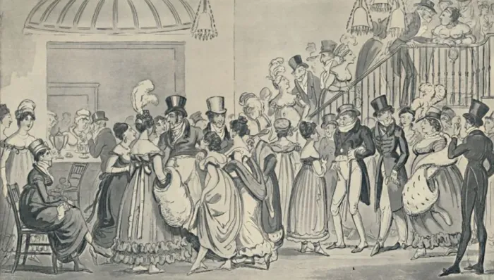 Framed Print : In the Saloon at Covent Garden, 1821, (1920). Artists: Isaac Robert Cruikshank, George Cruikshank Framed Print : In the Saloon at Covent Garden, 1821, (1920). Artists: Isaac Robert Cruikshank, George Cruikshank