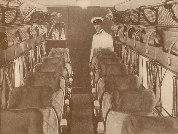 The Saloon of a London-Paris Aeroplane, 1927