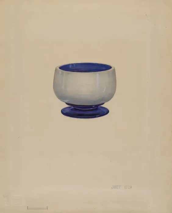 Framed Print : Salt Cellar, c. 1936. Creator: Janet Riza Framed Print : Salt Cellar, c. 1936. Creator: Janet Riza