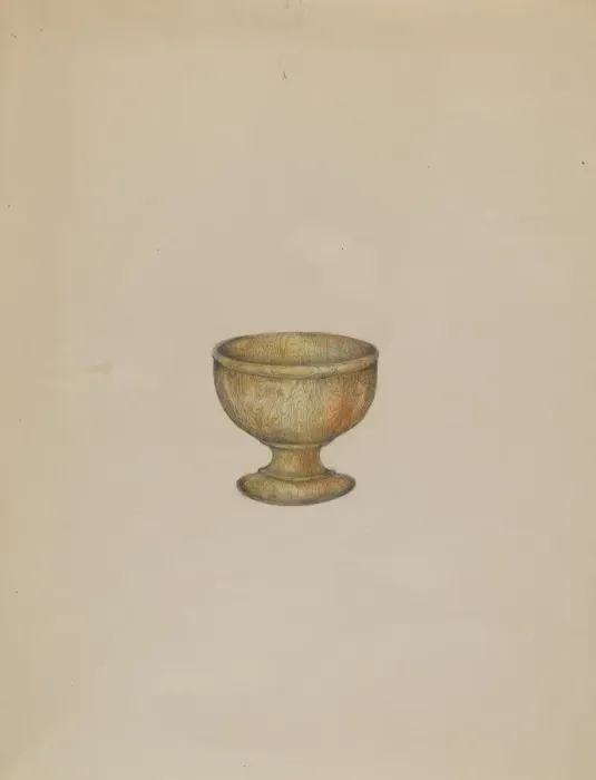 Framed Print : Salt Cup, 1935 / 1942. Creator: Henry Meyers Framed Print : Salt Cup, 1935 / 1942. Creator: Henry Meyers
