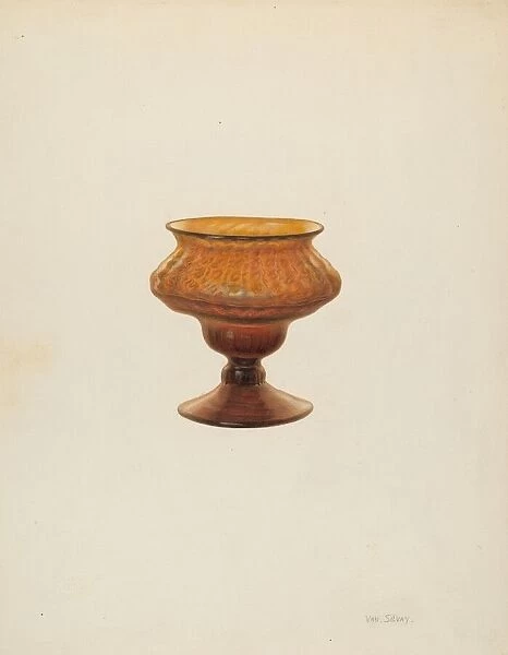 Salt Cup, c. 1940. Creator: Van Silvay