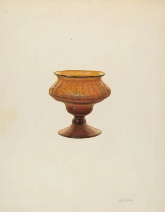 Framed Print : Salt Cup, c. 1940. Creator: Van Silvay Framed Print : Salt Cup, c. 1940. Creator: Van Silvay