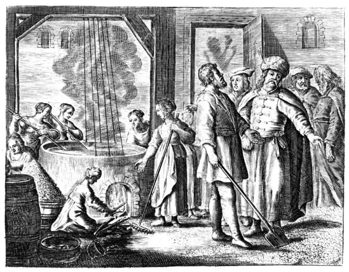 Framed Print : Salt Works, Amsterdam, 1660 Framed Print : Salt Works, Amsterdam, 1660