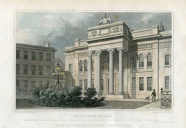 Salters Hall, London, 1828. Artist: W Wallis