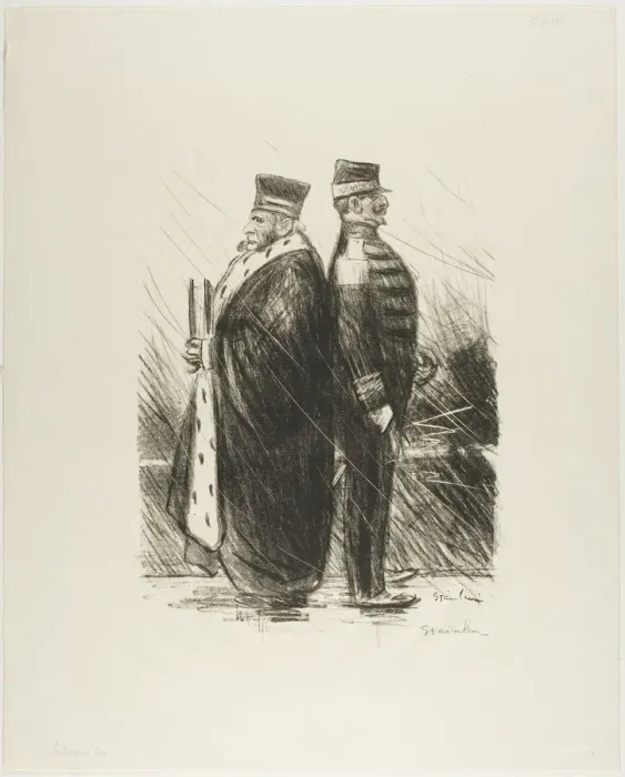 Framed Print : Salute them!, January 1899. Creator: Theophile Alexandre Steinlen Framed Print : Salute them!, January 1899. Creator: Theophile Alexandre Steinlen