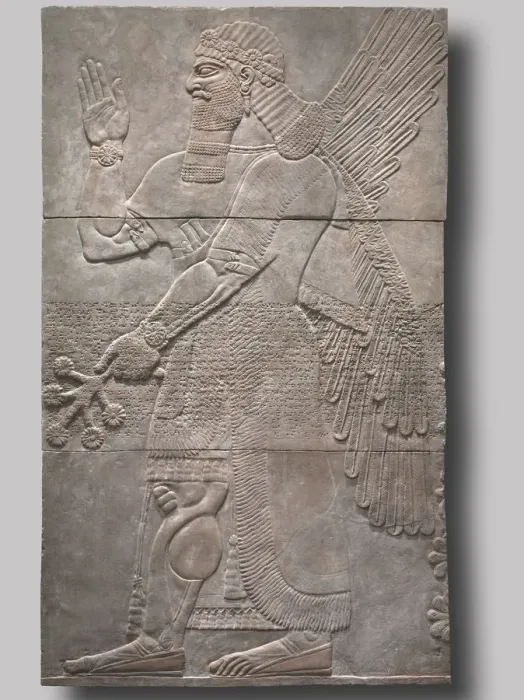 Framed Print : Saluting Protective Spirit, 883-859 BC. Creator: Unknown Framed Print : Saluting Protective Spirit, 883-859 BC. Creator: Unknown