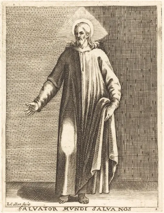 Framed Print : Salvator Mundi, 1608 / 1611. Creator: Jacques Callot Framed Print : Salvator Mundi, 1608 / 1611. Creator: Jacques Callot