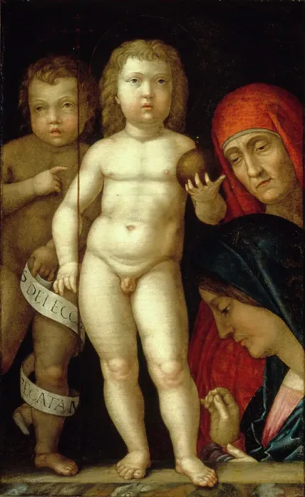 Framed Print : Salvator Mundi (Saviour of the World), 15th century. Creator: Mantegna; Andrea (1431-1506) Framed Print : Salvator Mundi (Saviour of the World), 15th century. Creator: Mantegna; Andrea (1431-1506)