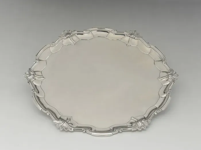 Framed Print : Salver, 1755 / 65. Creator: Unknown Framed Print : Salver, 1755 / 65. Creator: Unknown