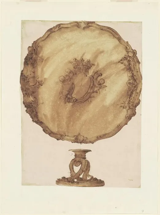 Framed Print : A Salver with Two Bases, 1755 / 1760. Creator: Luigi Valadier Framed Print : A Salver with Two Bases, 1755 / 1760. Creator: Luigi Valadier