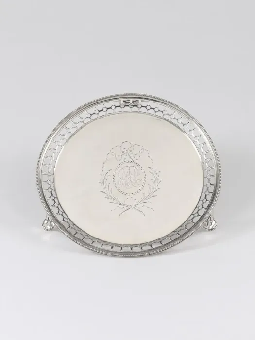 Framed Print : Salver, c. 1788 / 90. Creators: Joseph Richardson, Nathaniel Richardson Framed Print : Salver, c. 1788 / 90. Creators: Joseph Richardson, Nathaniel Richardson