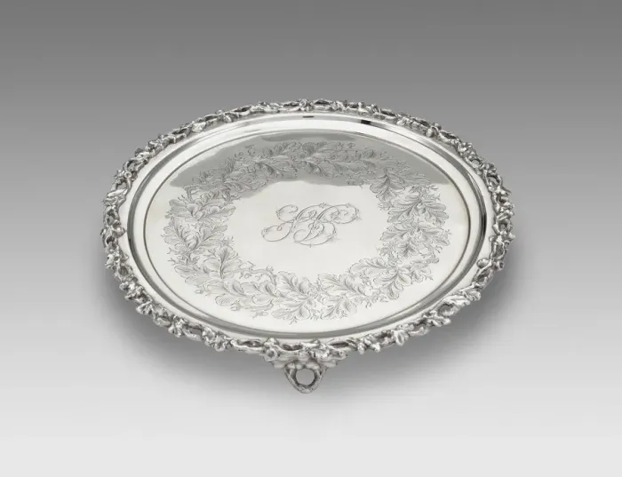 Framed Print : Salver, c. 1850. Creator: Haddock, Lincoln & Foss Framed Print : Salver, c. 1850. Creator: Haddock, Lincoln & Foss