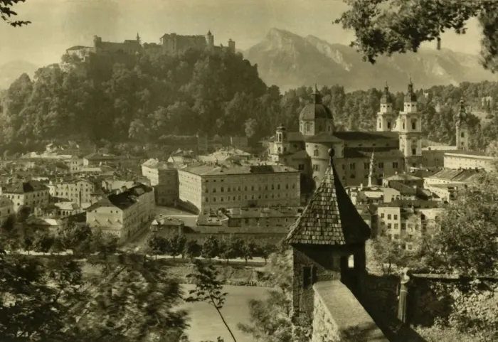 Framed Print : Salzburg from the Kapuzinerberg, Austria, c1935. Creator: Unknown Framed Print : Salzburg from the Kapuzinerberg, Austria, c1935. Creator: Unknown