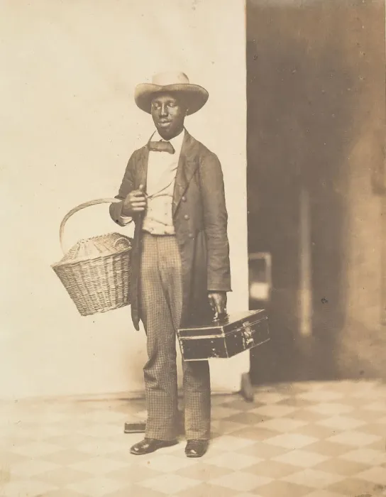 Framed Print : Sam (Campus Vendor, from a Yale Class Abum), ca. 1858. Creator: George K. Warren Framed Print : Sam (Campus Vendor, from a Yale Class Abum), ca. 1858. Creator: George K. Warren