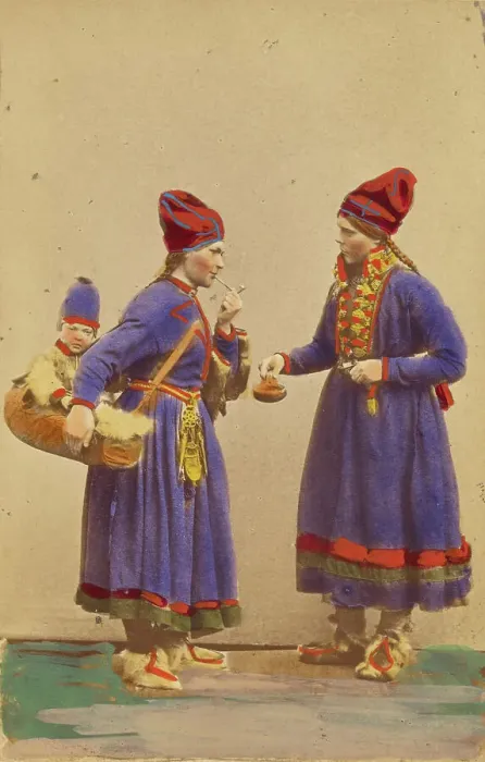 Framed Print : Sami Women, about 1867. Creator: W.A. Gurenius & P.E. Quist Framed Print : Sami Women, about 1867. Creator: W.A. Gurenius & P.E. Quist