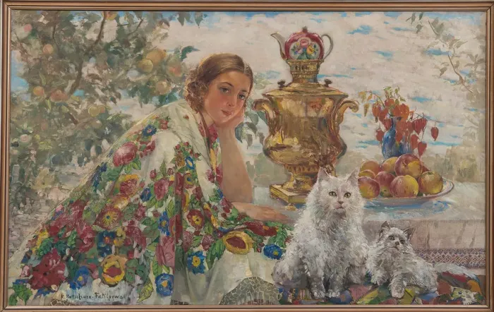 Framed Print : At the samovar Framed Print : At the samovar