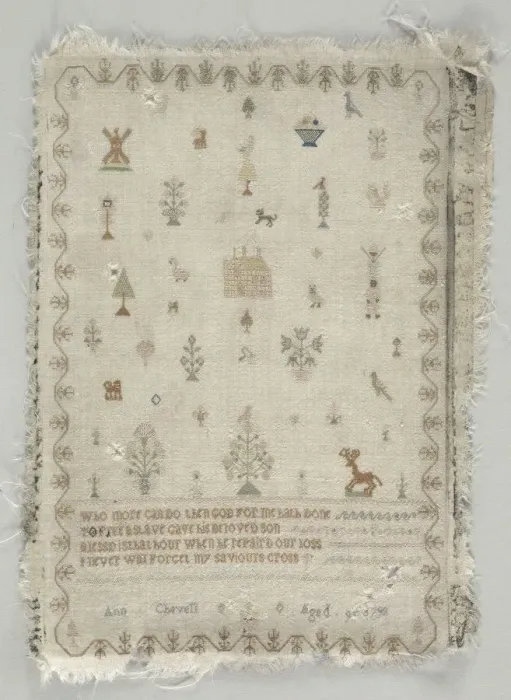 Framed Print : Sampler, 1798. Creator: Unknown Framed Print : Sampler, 1798. Creator: Unknown