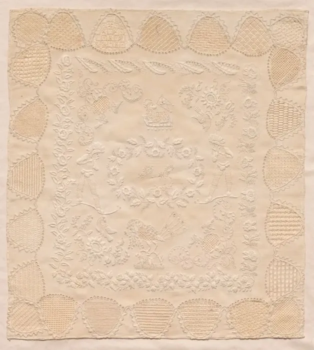Framed Print : Sampler, 1800s. Creator: Unknown Framed Print : Sampler, 1800s. Creator: Unknown