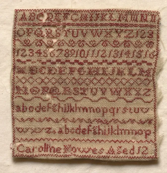 Framed Print : Sampler, 1800s. Creator: Unknown Framed Print : Sampler, 1800s. Creator: Unknown