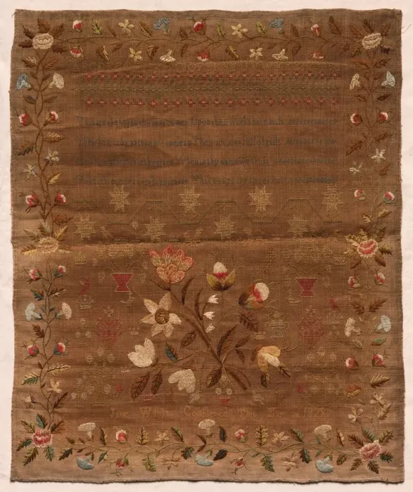 Framed Print : Sampler, 1829. Creator: Unknown Framed Print : Sampler, 1829. Creator: Unknown