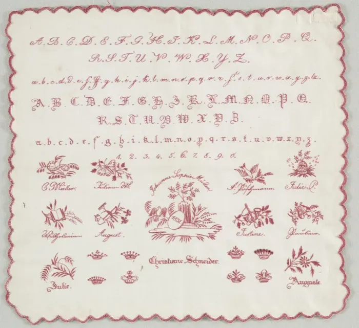Framed Print : Sampler, 1831. Creator: Unknown Framed Print : Sampler, 1831. Creator: Unknown