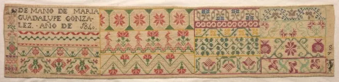 Framed Print : Sampler, 1840. Creator: Unknown Framed Print : Sampler, 1840. Creator: Unknown