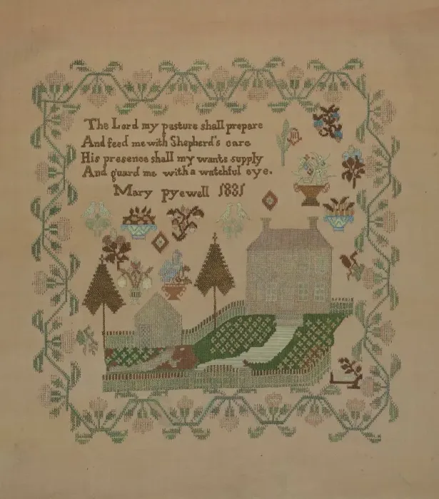 Framed Print : Sampler, c. 1936. Creator: Albert J. Levone Framed Print : Sampler, c. 1936. Creator: Albert J. Levone