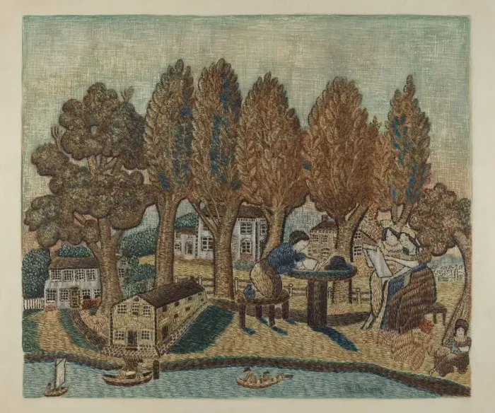 Framed Print : Sampler, c. 1940. Creator: Charles Bowman Framed Print : Sampler, c. 1940. Creator: Charles Bowman