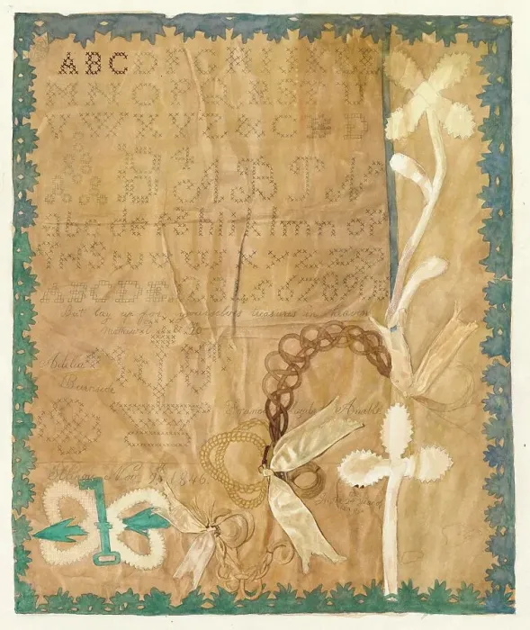 Framed Print : Sampler, c. 1942. Creator: Adolph Opstad Framed Print : Sampler, c. 1942. Creator: Adolph Opstad