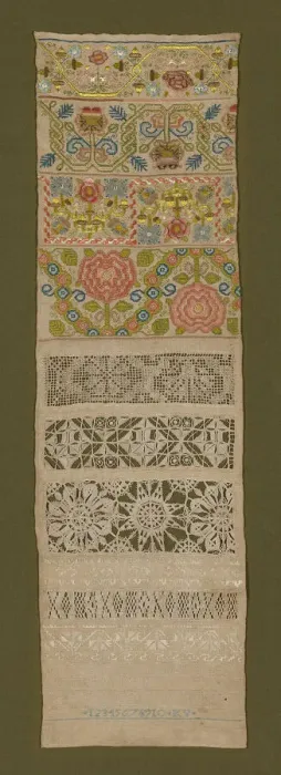 Framed Print : Sampler, England, 1676. Creator: Katherine Veren Framed Print : Sampler, England, 1676. Creator: Katherine Veren