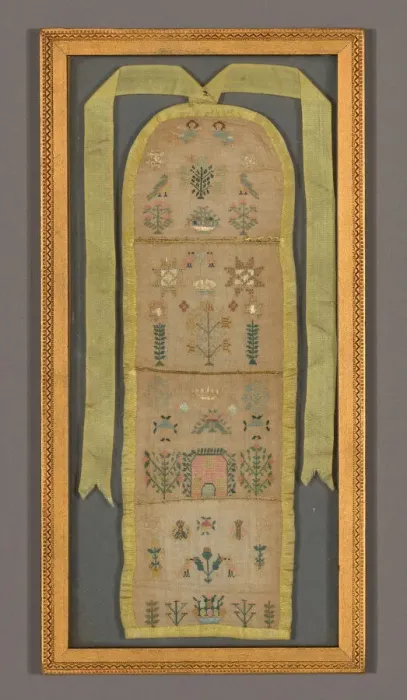 Framed Print : Sampler, England, 1799. Creator: Elizabeth Dudley Framed Print : Sampler, England, 1799. Creator: Elizabeth Dudley