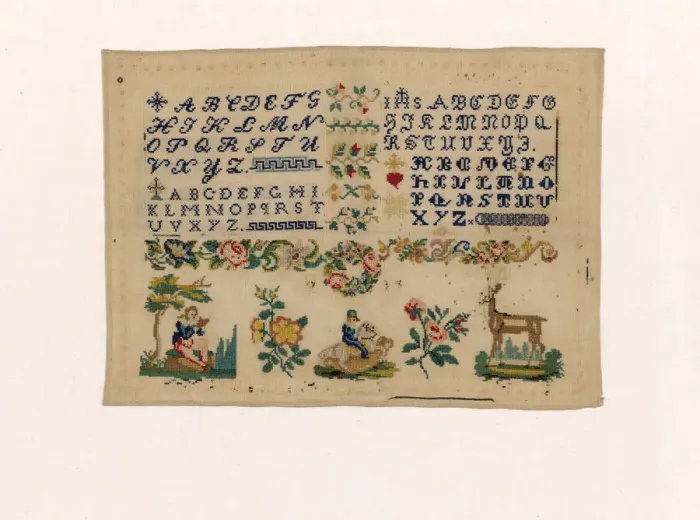Framed Print : Sampler, Italy, 1801 / 75. Creator: Unknown Framed Print : Sampler, Italy, 1801 / 75. Creator: Unknown