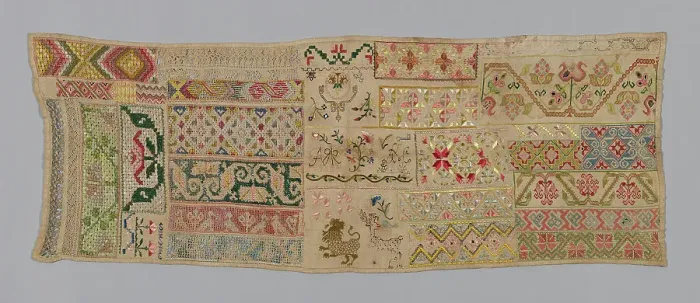 Framed Print : Sampler, México, 1825 / 75. Creator: Unknown Framed Print : Sampler, México, 1825 / 75. Creator: Unknown