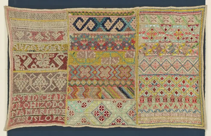 Framed Print : Sampler, México, 1825 / 75. Creator: Unknown Framed Print : Sampler, México, 1825 / 75. Creator: Unknown